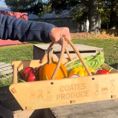 Personalized Garden Basket - 2 sizes - Harvest Basket for Vegetables - Gift for Gardener