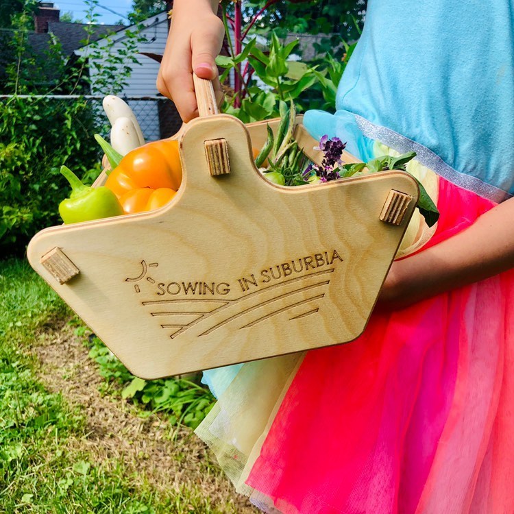 Personalized Harvest Basket - Gift for Gardener - Backyard Garden Basket