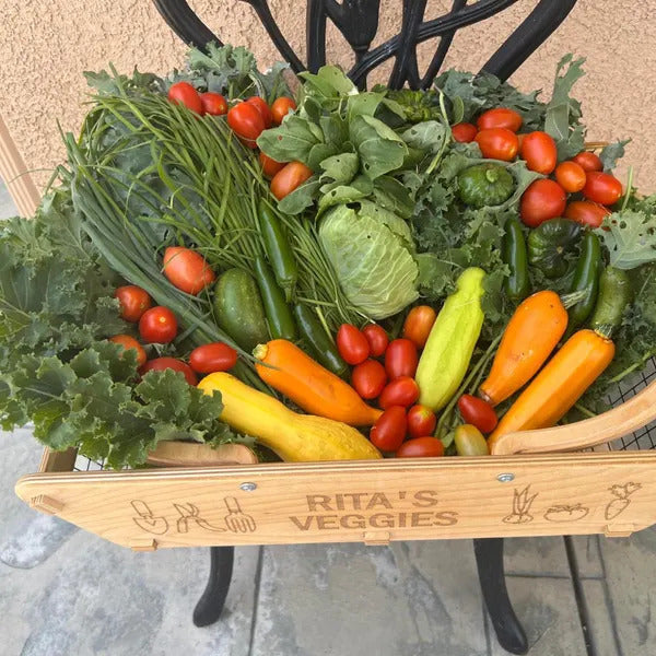 Personalized Harvest Basket - Gift for Gardener or Homesteader-  XL Backyard Garden Basket
