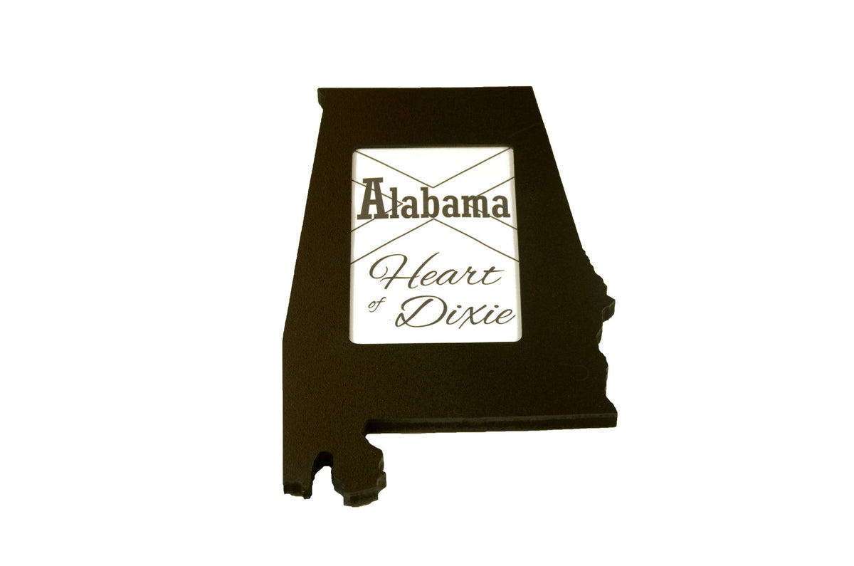 State Shaped Frame - Black