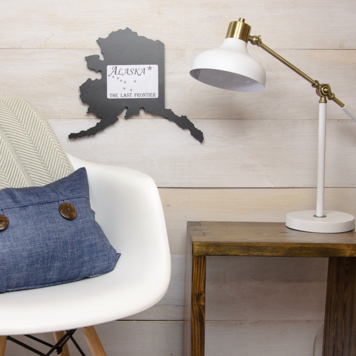 State Shaped Frame - Black