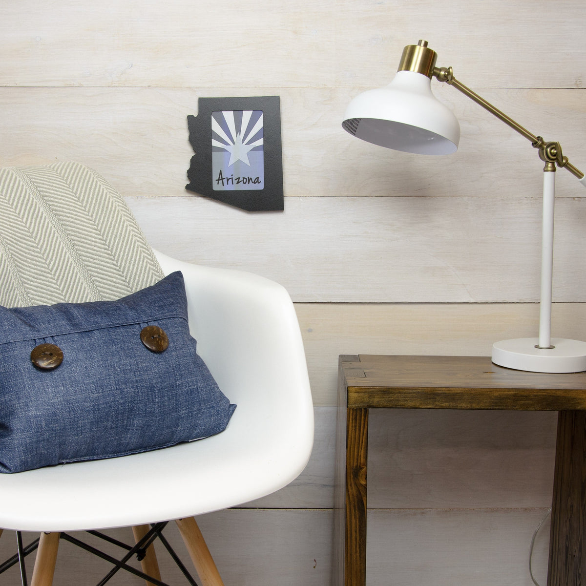 State Shaped Frame - Black