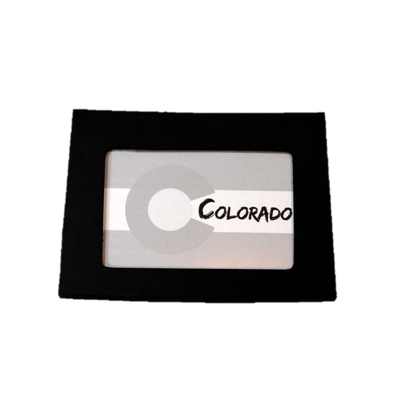 State Shaped Frame - Black