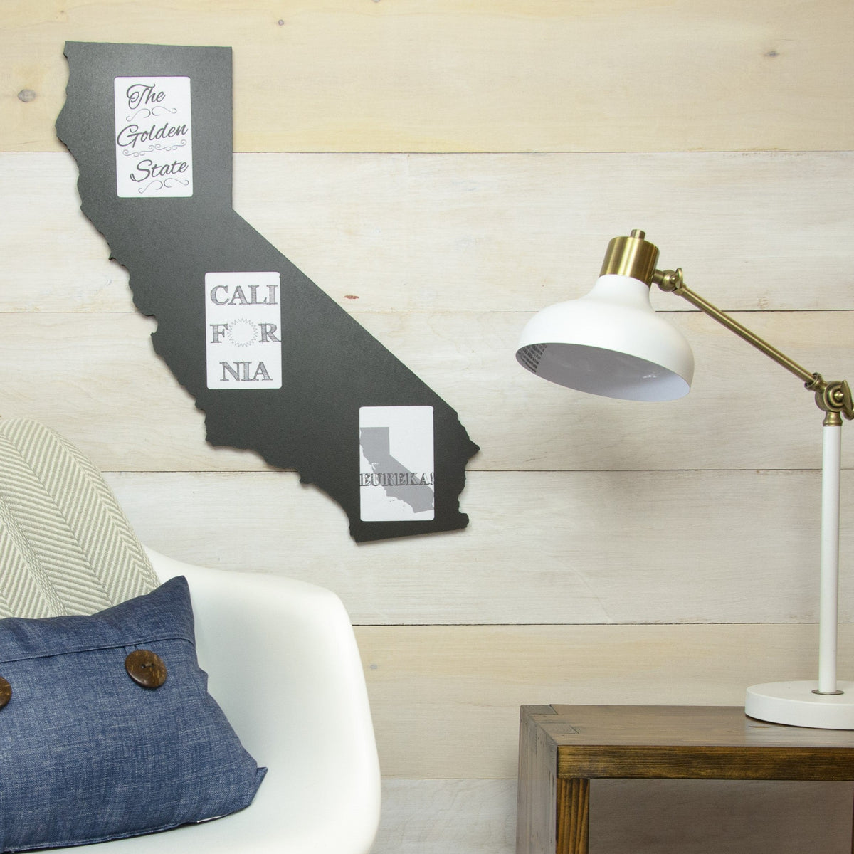 State Shaped Frame - Black