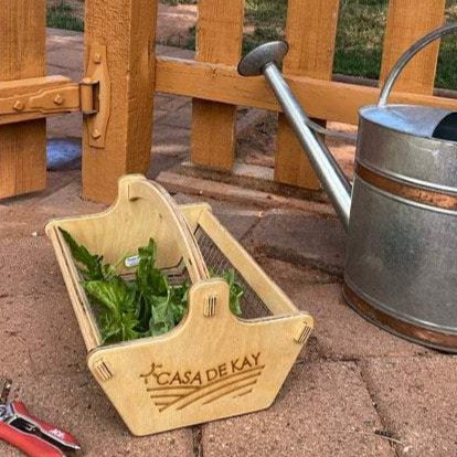 Personalized Harvest Basket - Gift for Gardener - Backyard Garden Basket