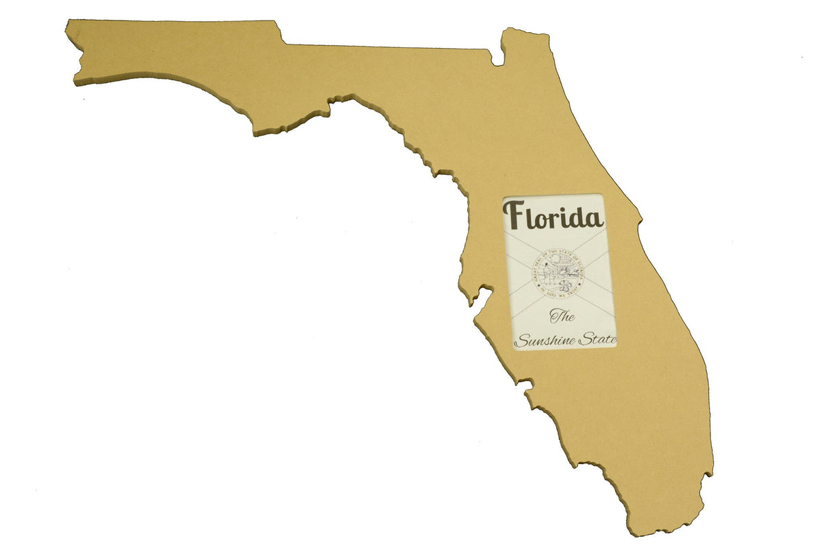 State Shaped Frame - Ready to Paint