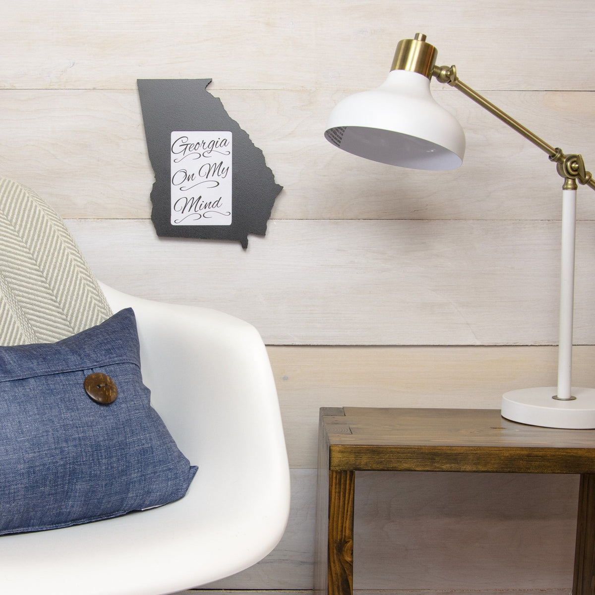 State Shaped Frame - Black