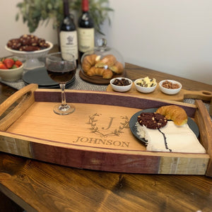 Client GIft Personalized Wine Tray
