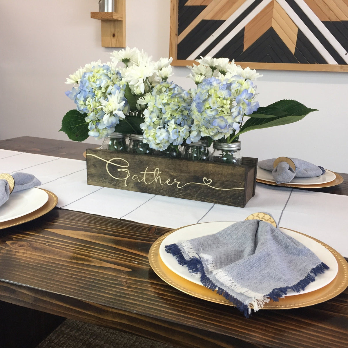 QUICK SHIP: Classic Mason Jar Centerpiece Box