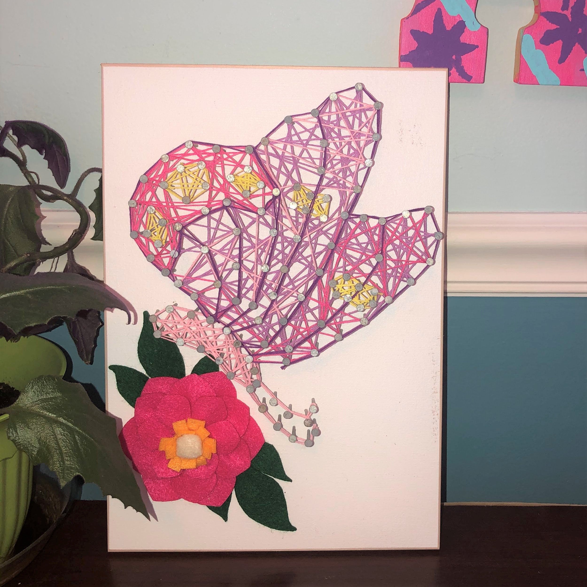 String Art & Felt Flower Kit - Pinecone Home