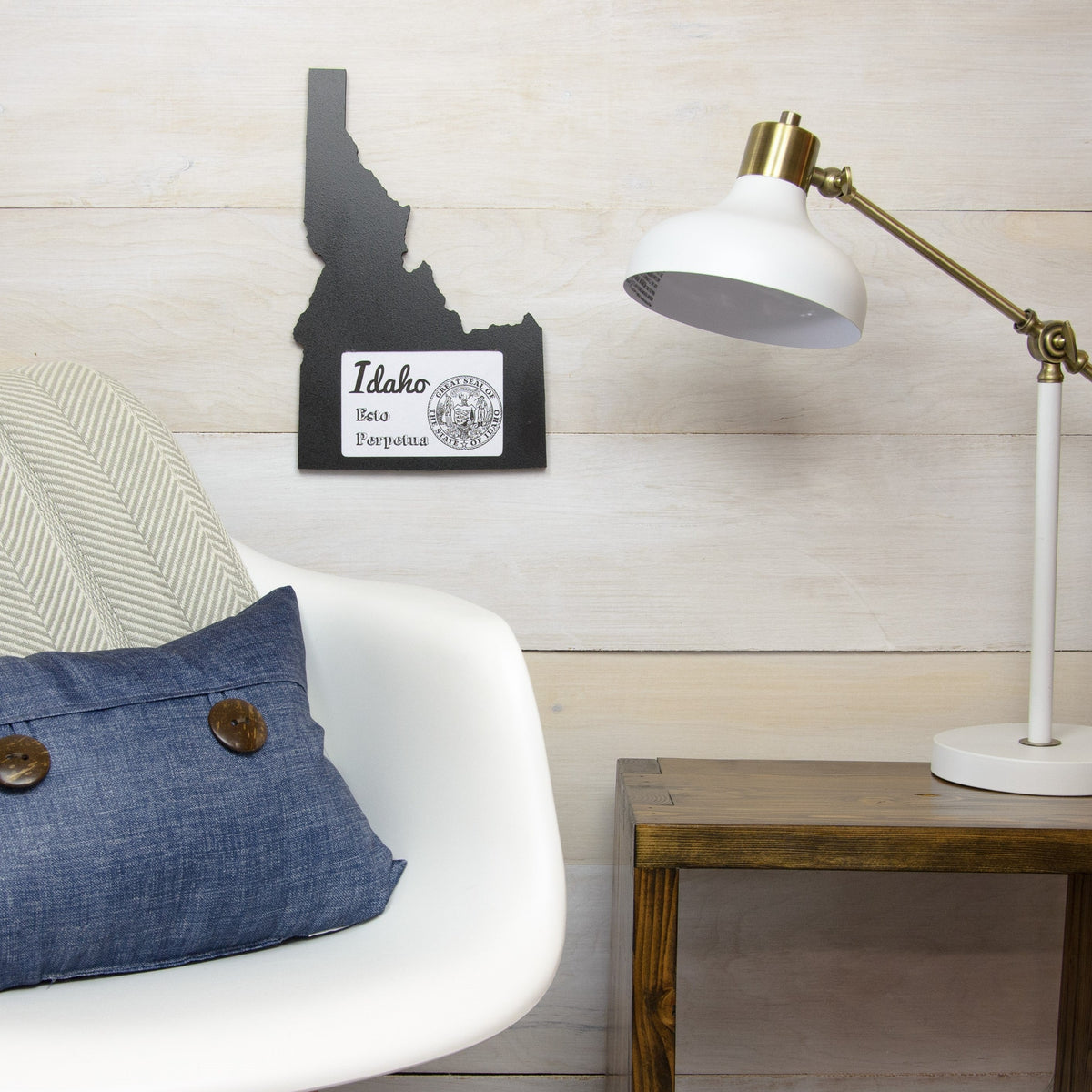 State Shaped Frame - Black