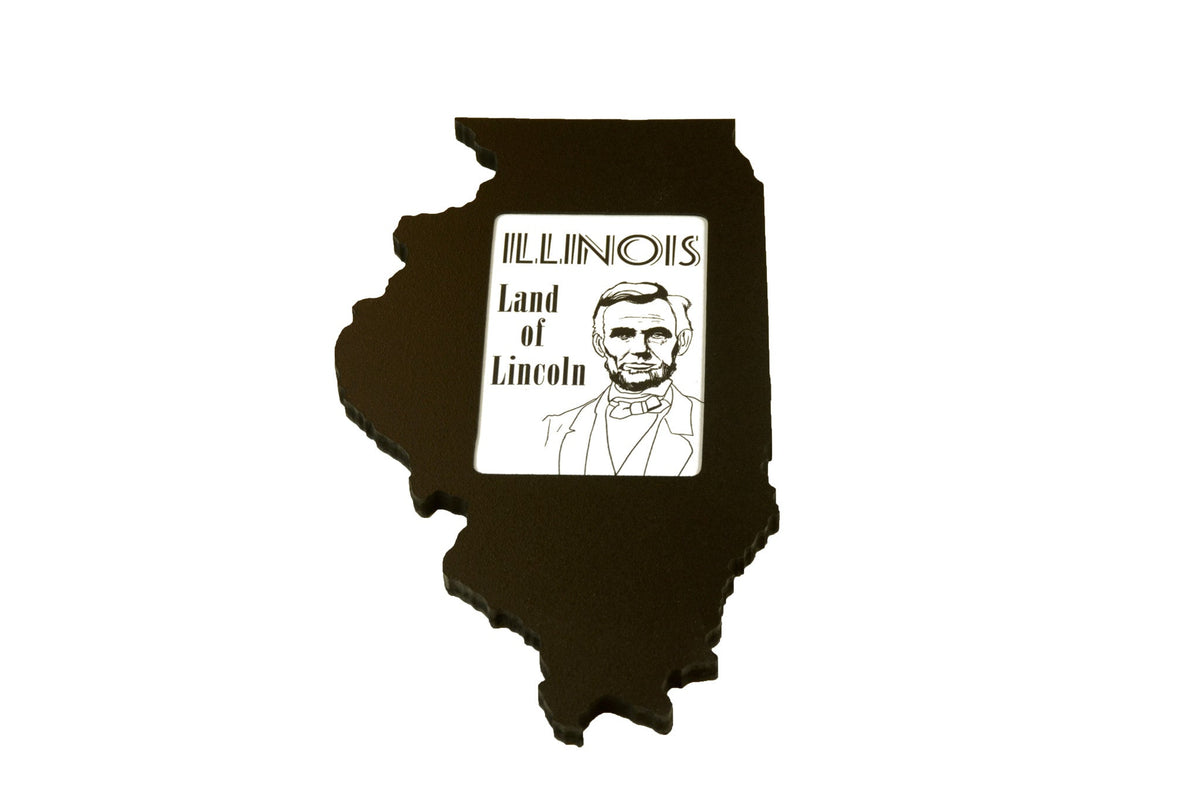 State Shaped Frame - Black