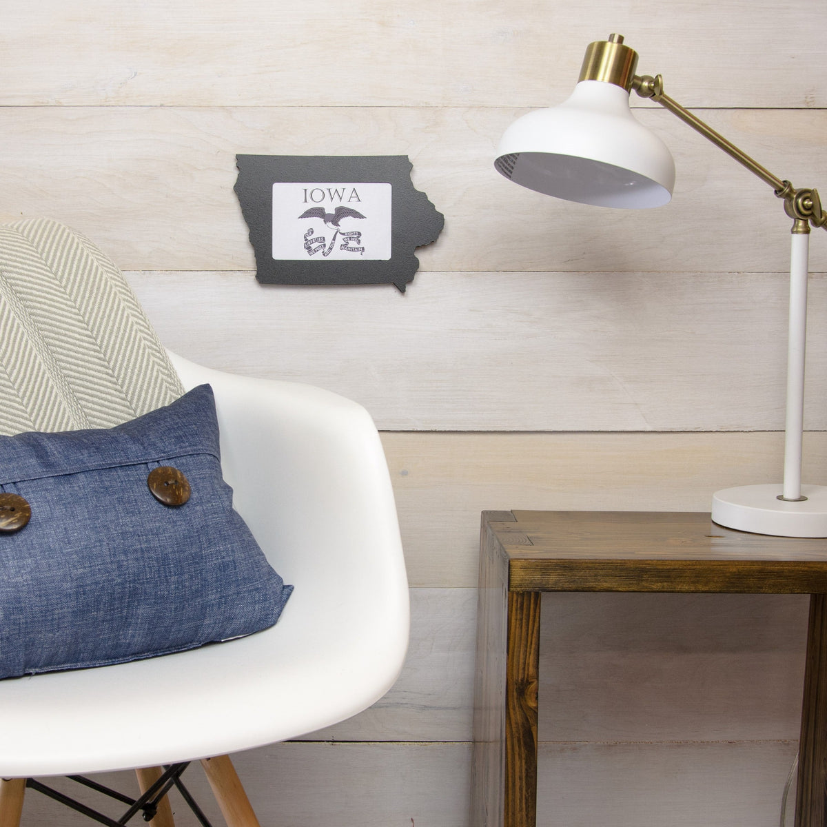 State Shaped Frame - Black