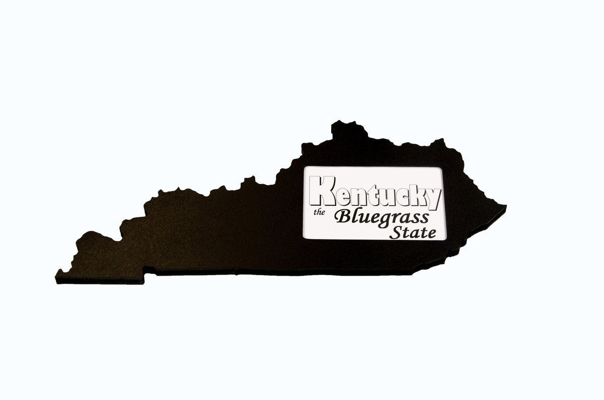 State Shaped Frame - Black