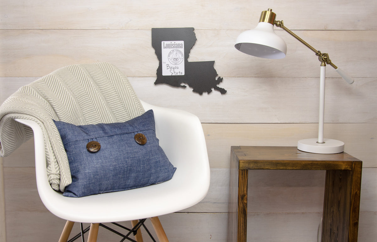 State Shaped Frame - Black