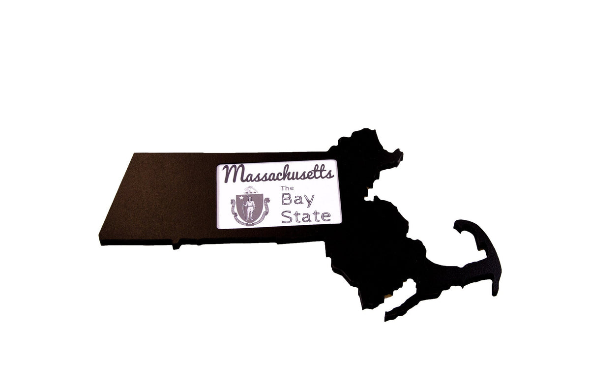 State Shaped Frame - Black