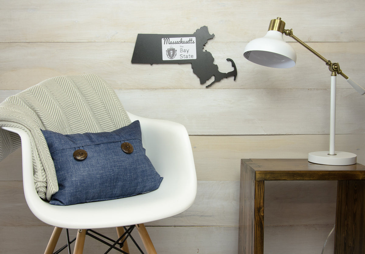 State Shaped Frame - Black