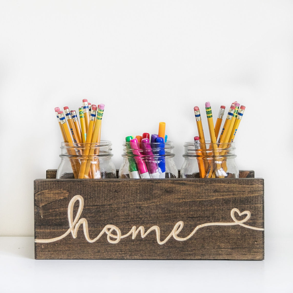 Personalized Mason Jar Holder Centerpiece - Mini