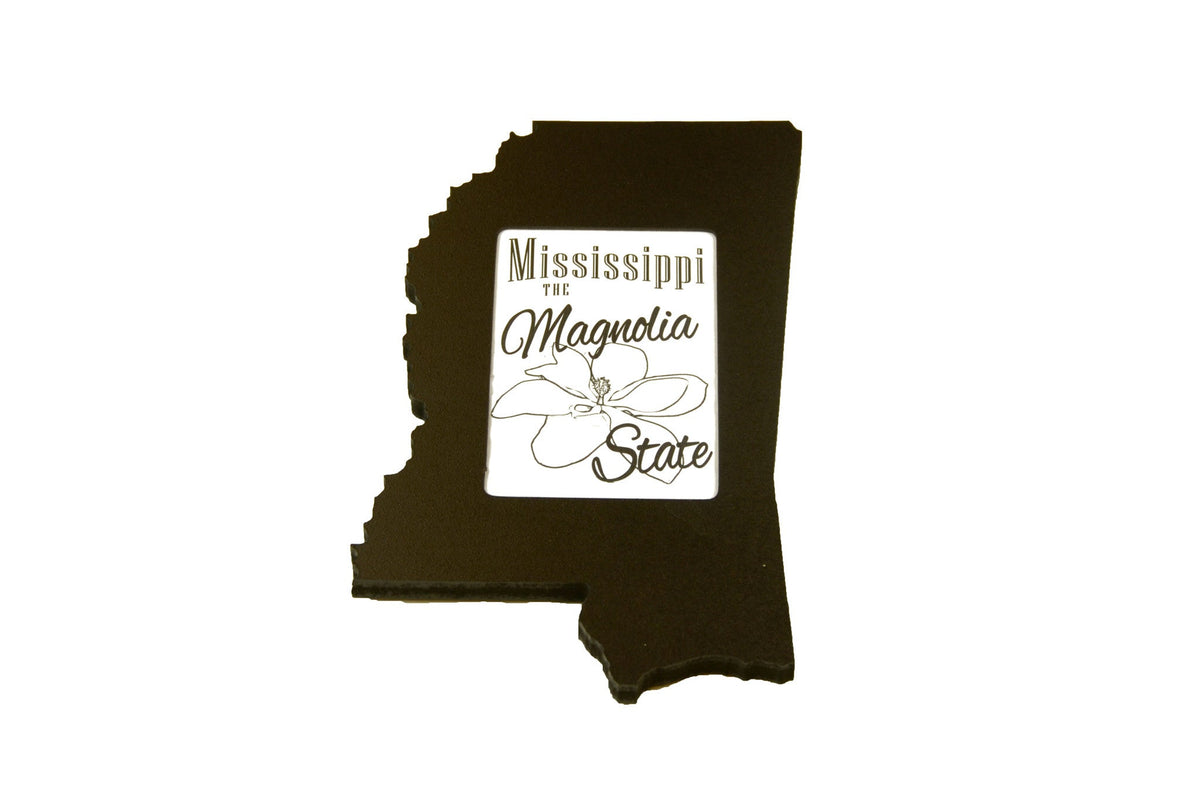 State Shaped Frame - Black