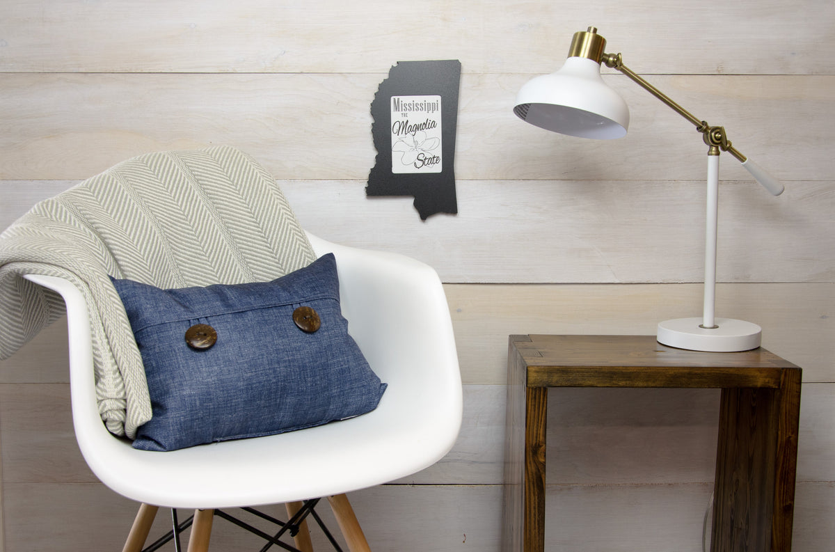 State Shaped Frame - Black