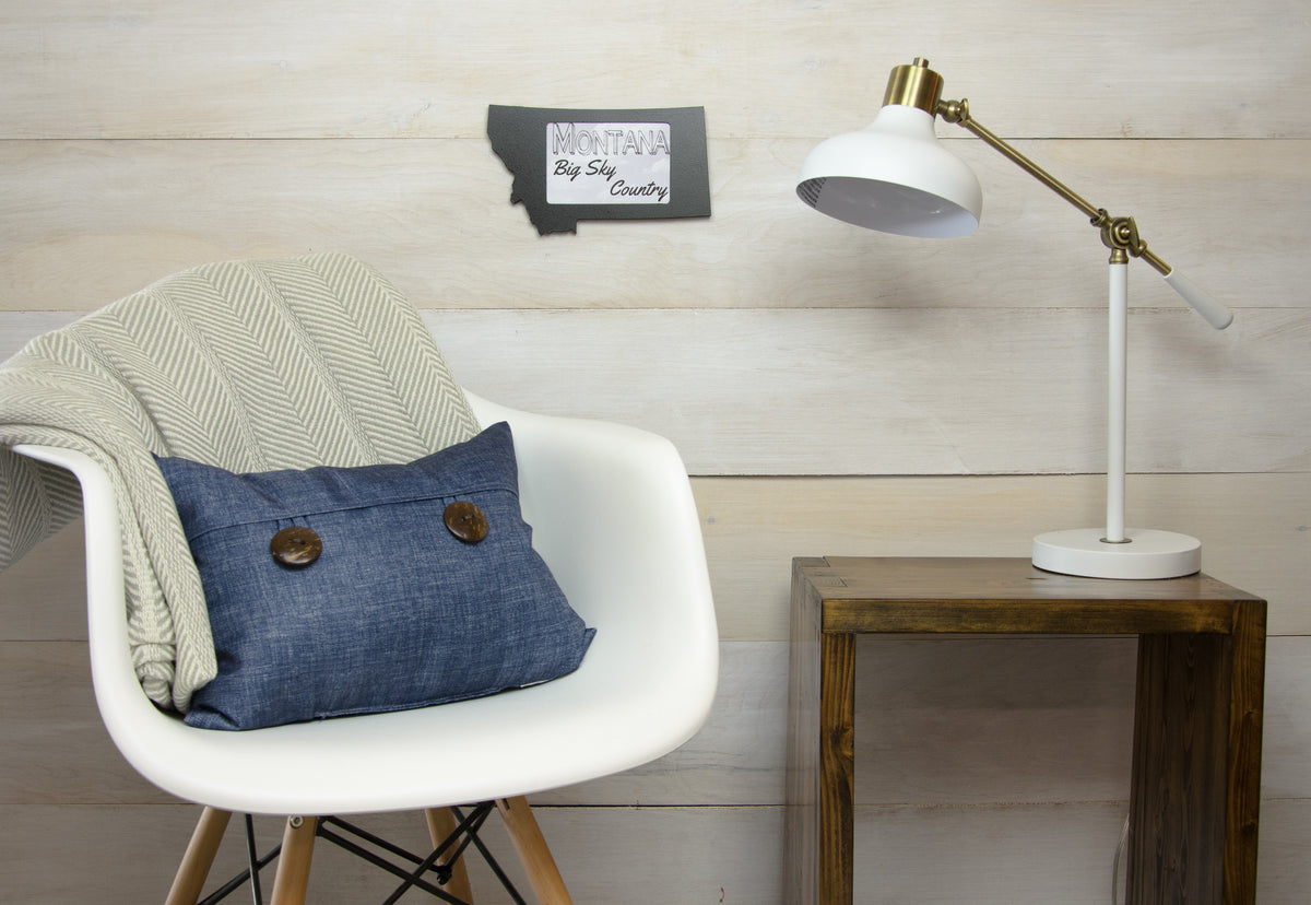 State Shaped Frame - Black