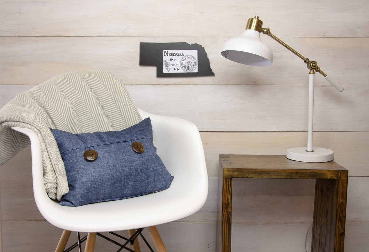 State Shaped Frame - Black