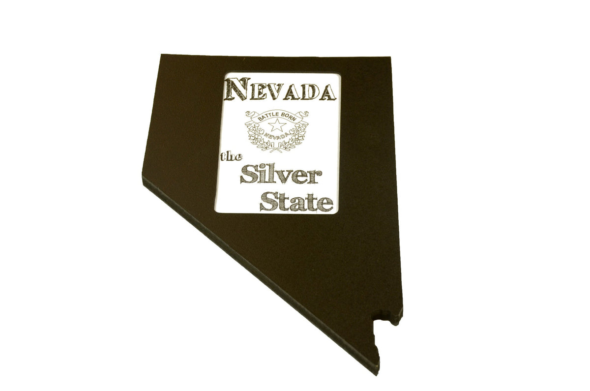 State Shaped Frame - Black