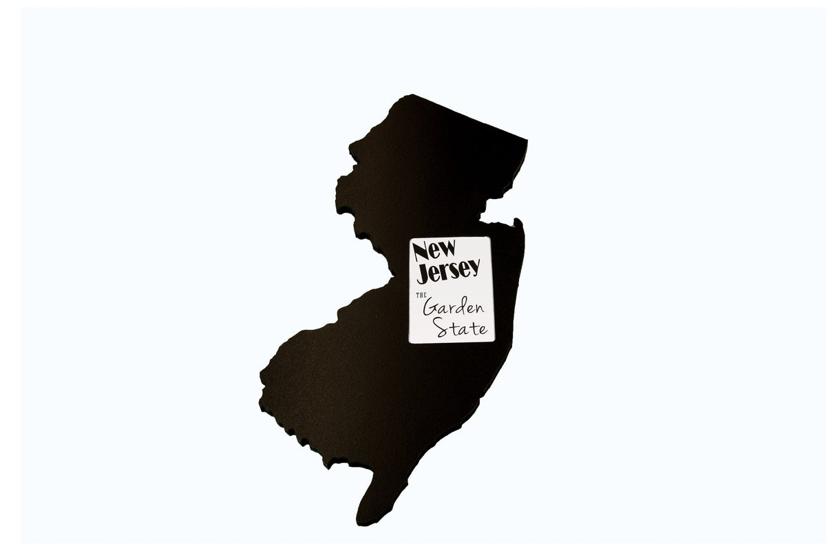 State Shaped Frame - Black