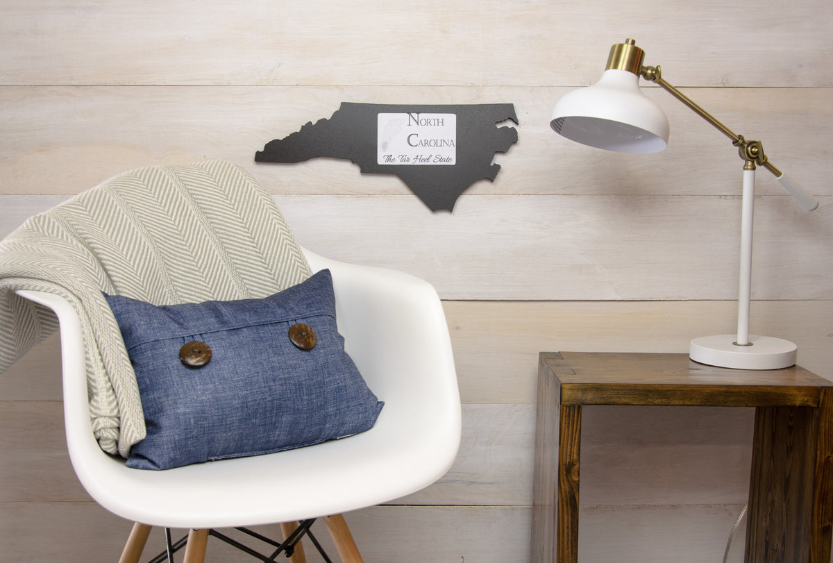 State Shaped Frame - Black