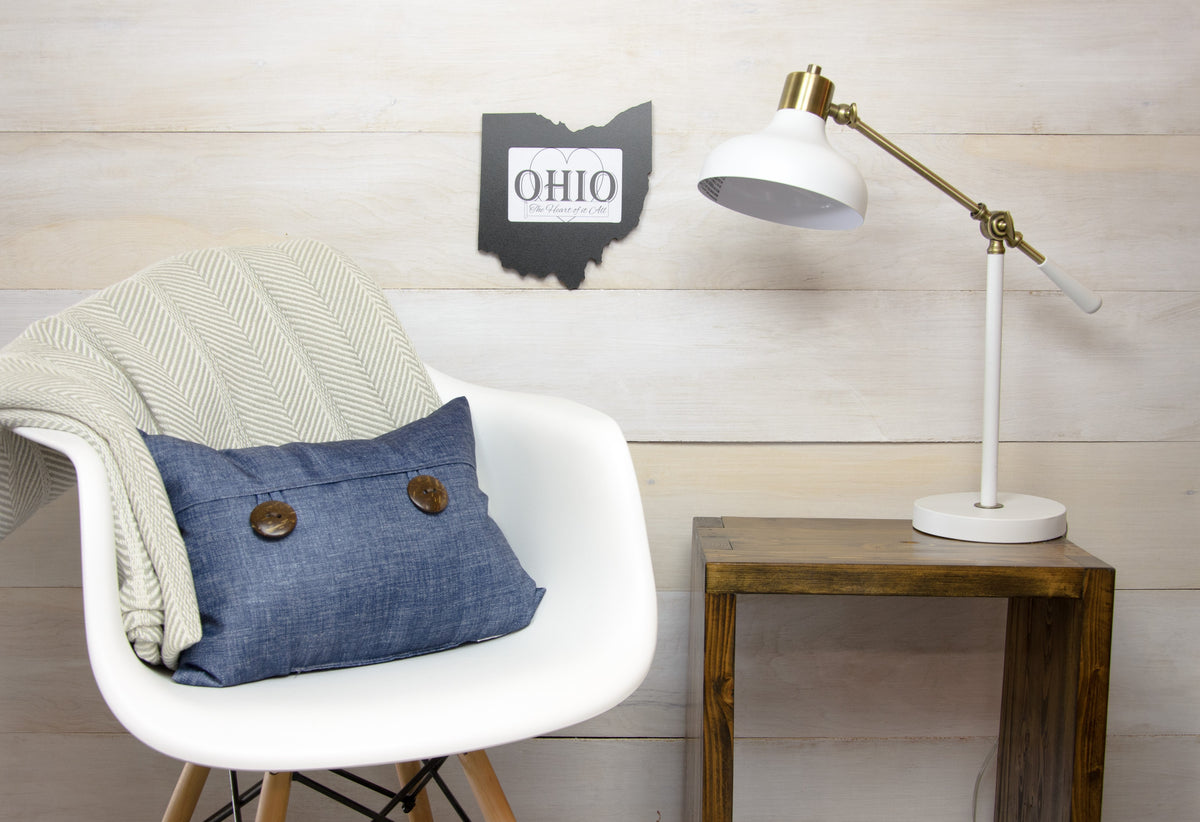 State Shaped Frame - Black