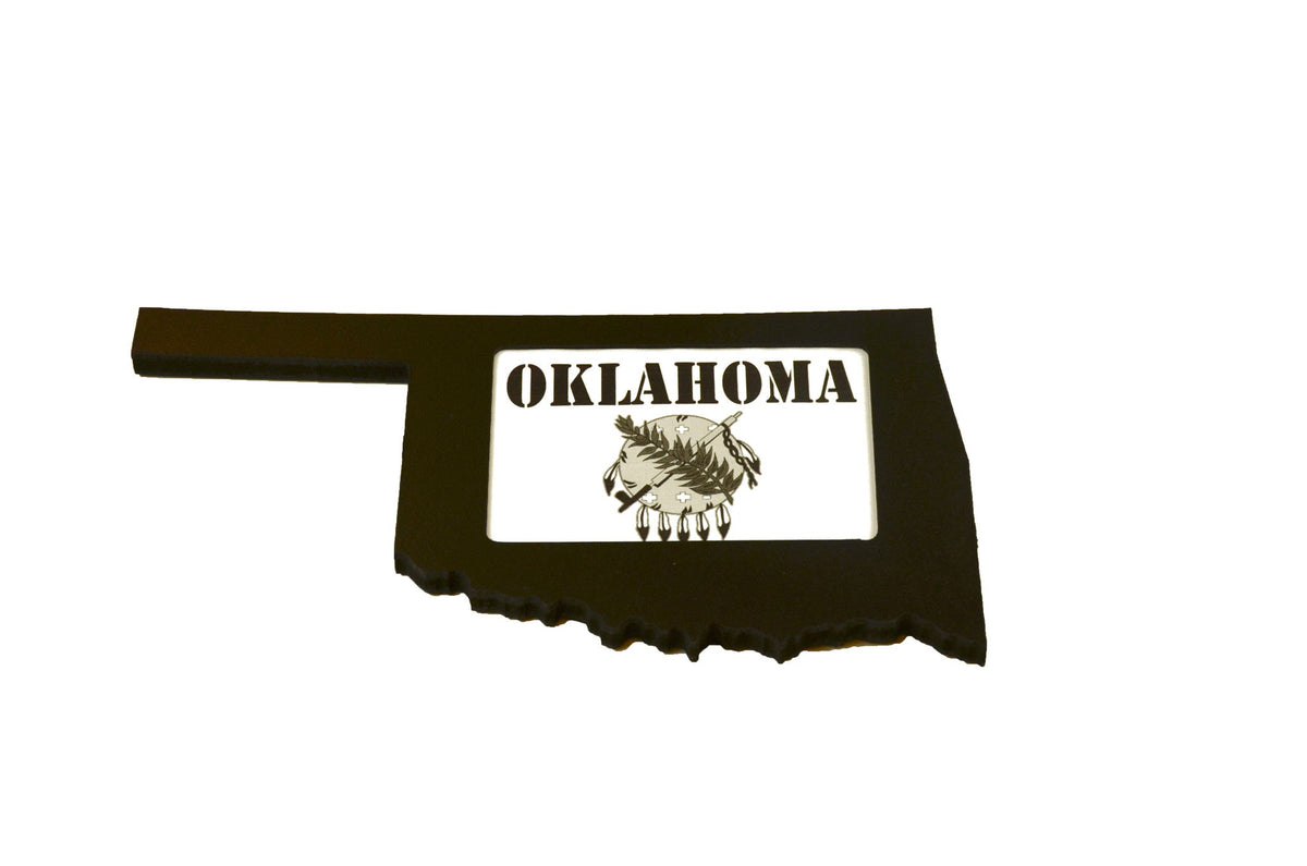 State Shaped Frame - Black