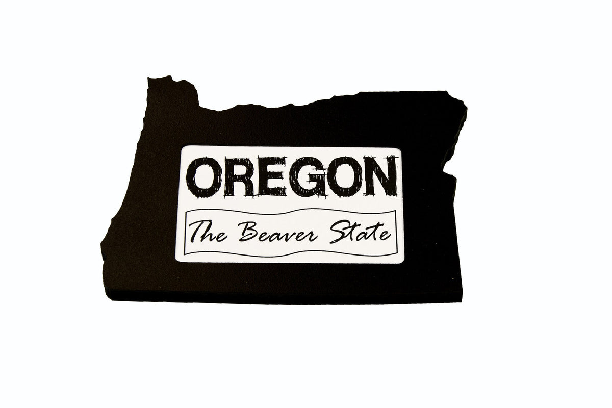 State Shaped Frame - Black