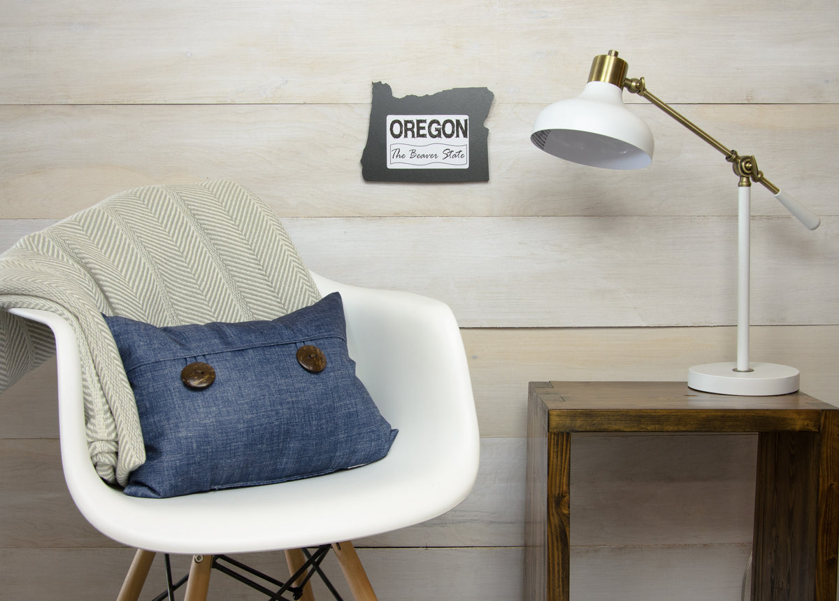 State Shaped Frame - Black