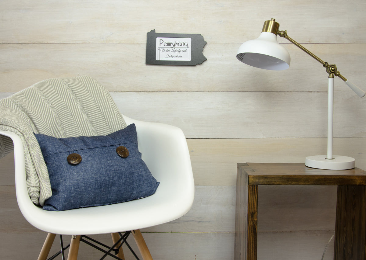 State Shaped Frame - Black