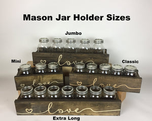 Personalized Engraved Mason Jar Centerpiece - Extra Long