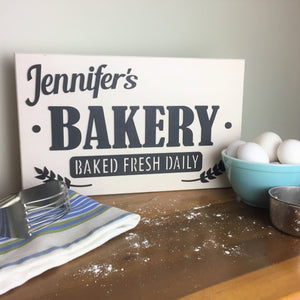 Personalized Farmhouse Bakery Sign
