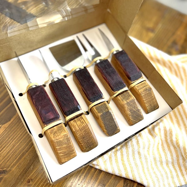 Wine Stave Cheese Tool Set