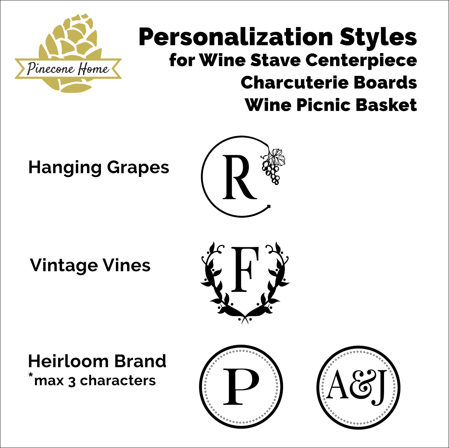 https://pineconehome.com/cdn/shop/products/PineconeHomePersonalizationStylesEngravingChart2upd4.12.22_5000x.png?v=1674489483