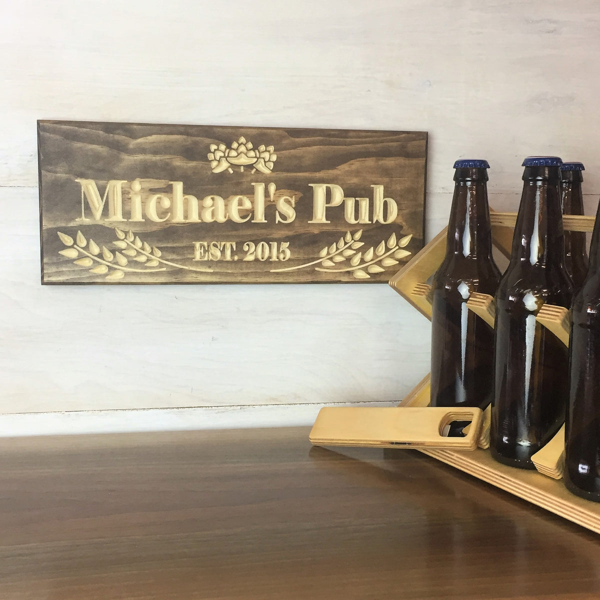 Personalized Wood Pub Sign