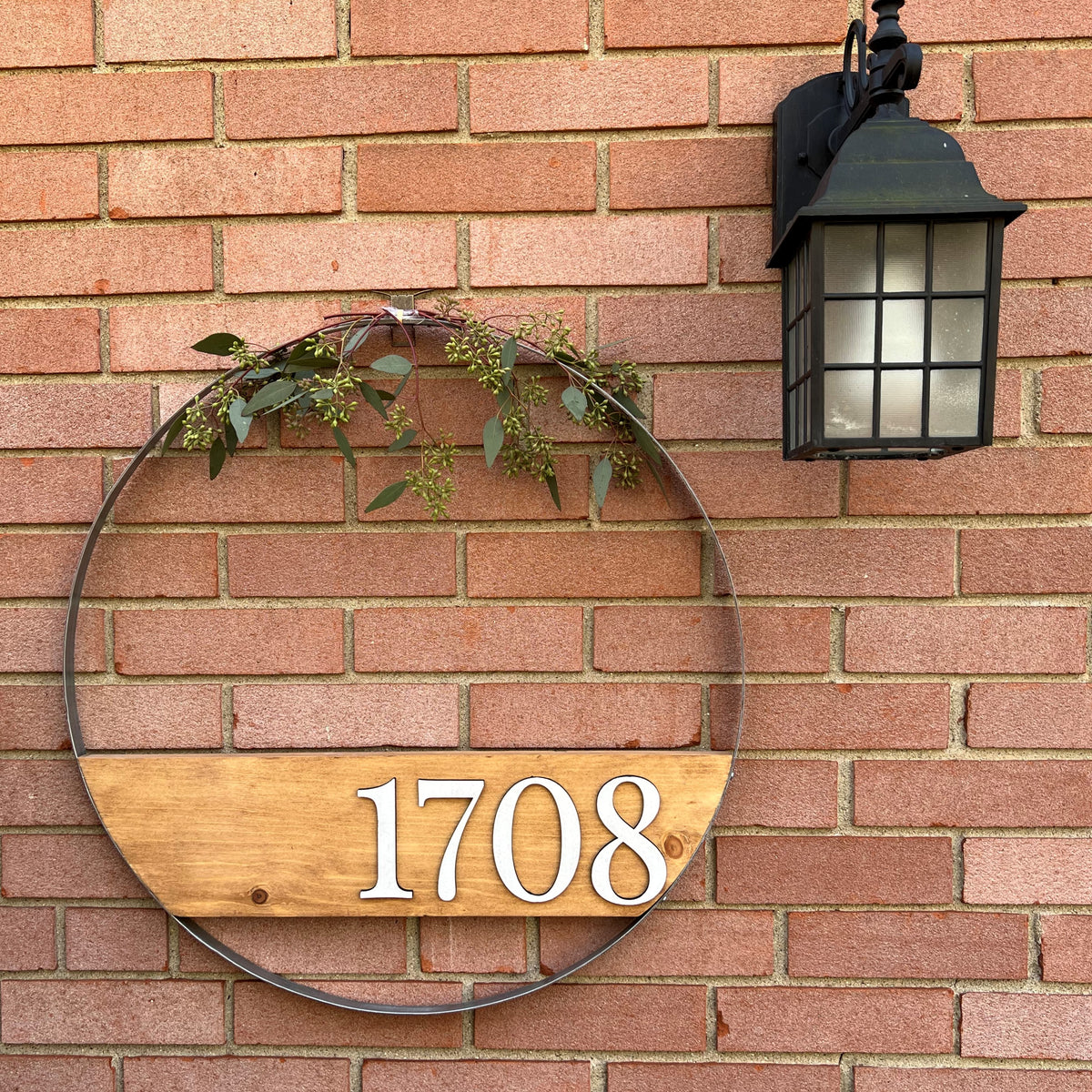Personalized Wine Barrel Hoop Sign