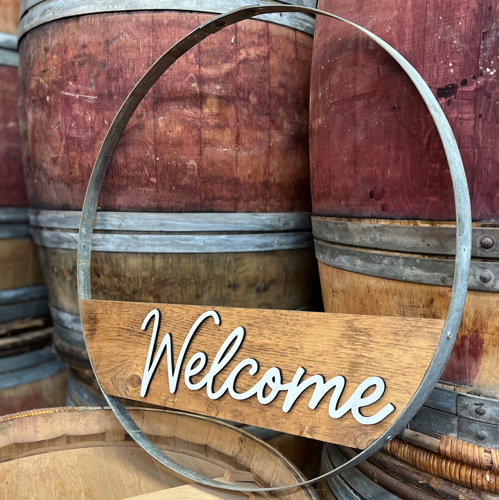 Personalized Wood Charcuterie Board - Made from a reclaimed white oak wine  barrel - 16 long x 6 wide - Pinecone Home - Monogrammed Serving Paddle