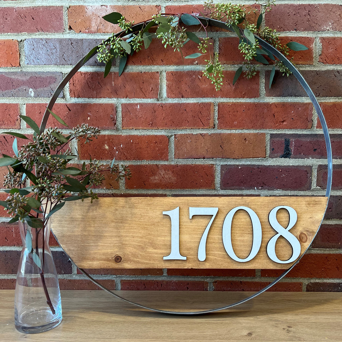 Personalized Wine Barrel Hoop Sign