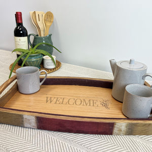 Wine Stave Serving Tray Client Gift