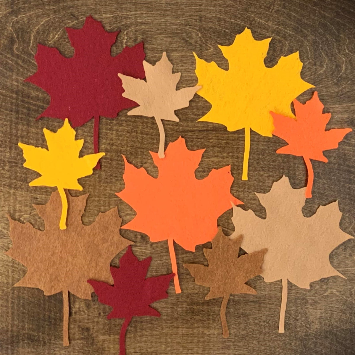 Fall Felt Leaves