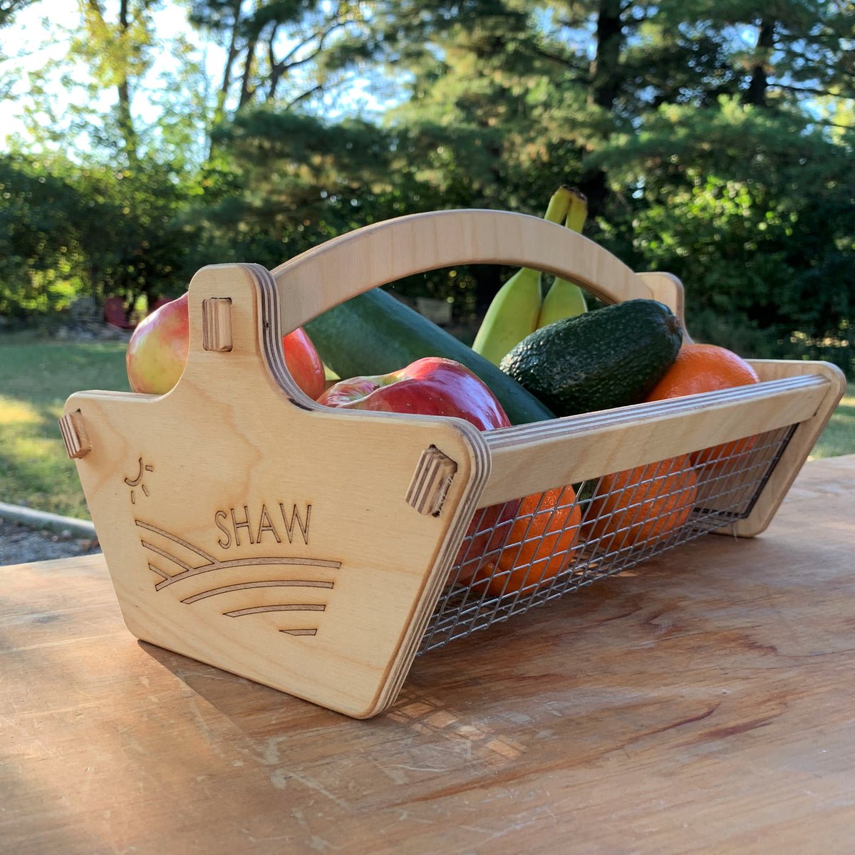 Personalized Harvest Basket - Gift for Gardener - Backyard Garden Basket