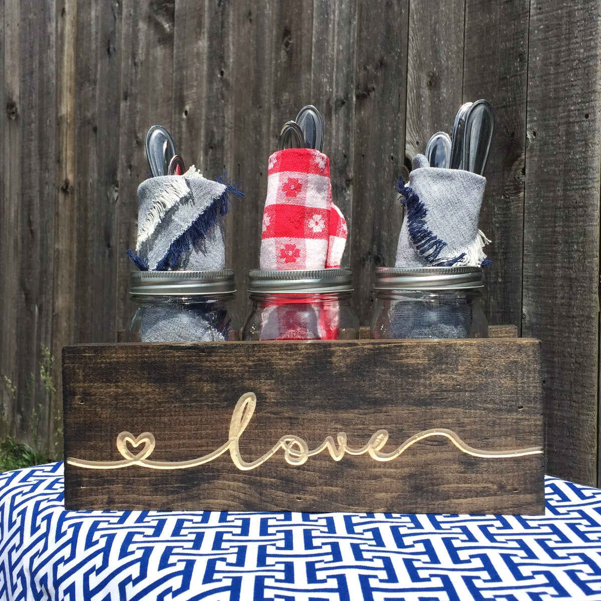 QUICK SHIP: Mini Mason Jar Centerpiece Box