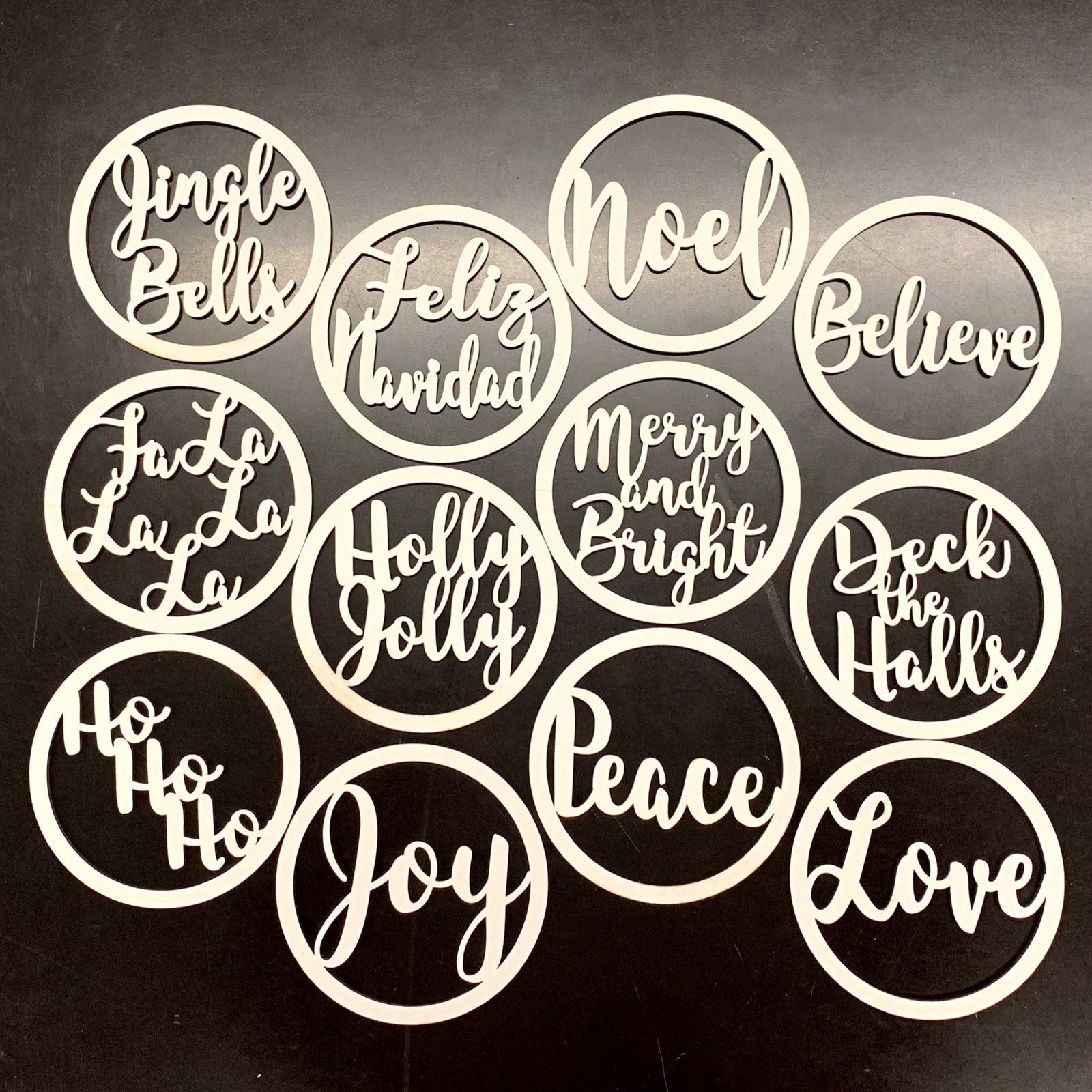 Circle Christmas Ornaments