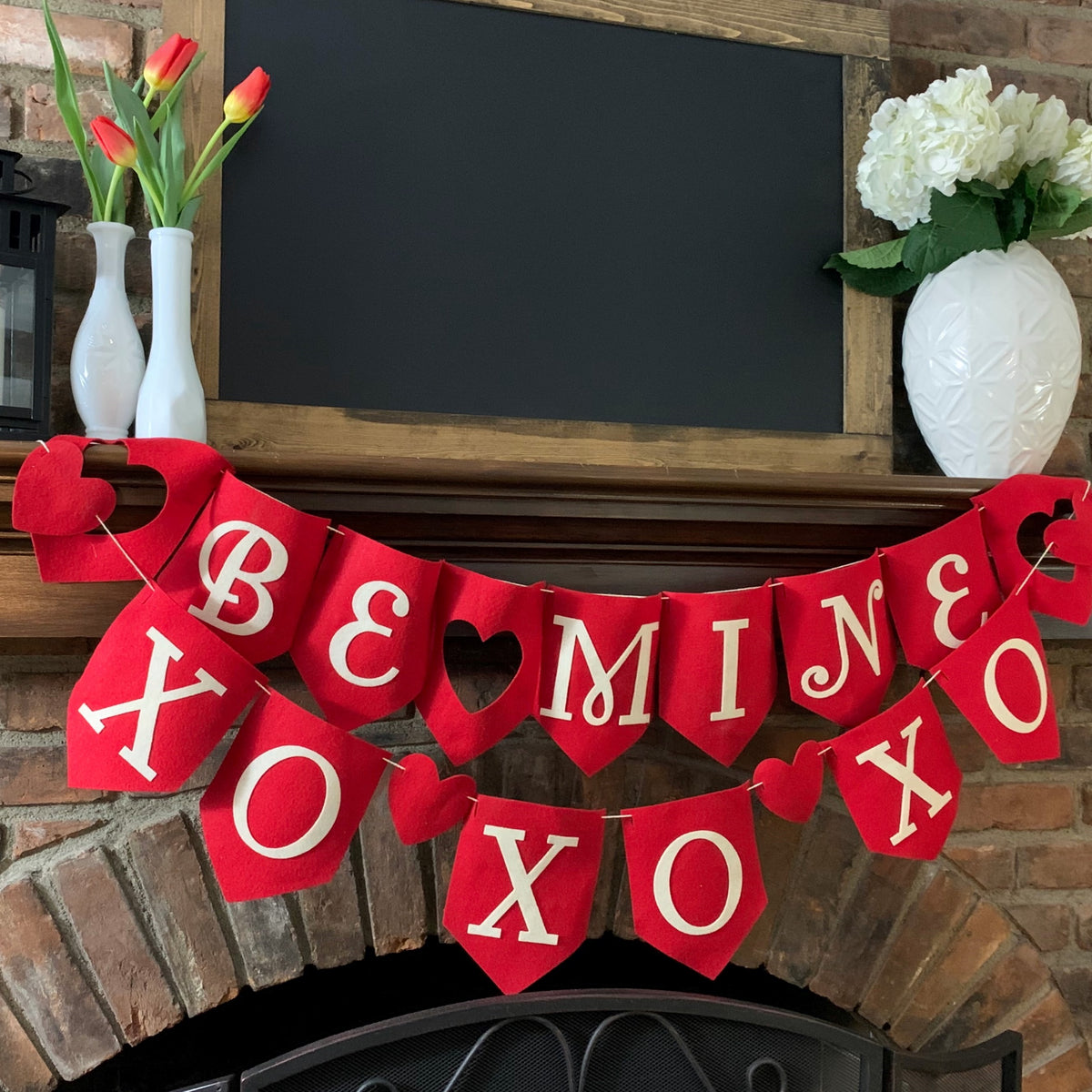 Valentines Felt Garland