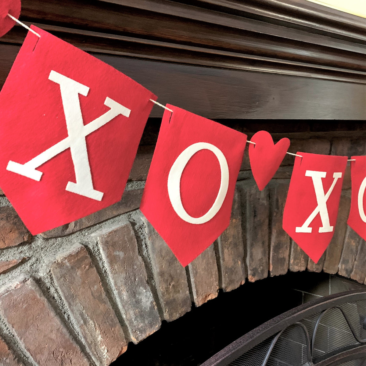 Valentines Felt Garland