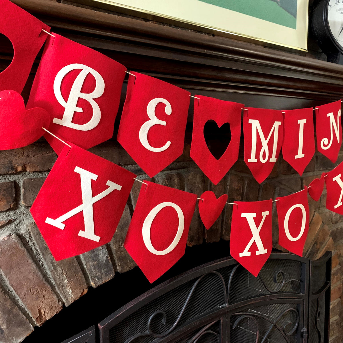 Valentines Felt Garland